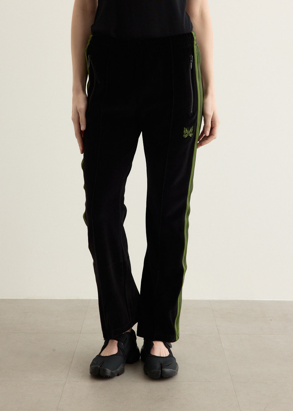 Boot-Cut Track Pants C/PE Velour