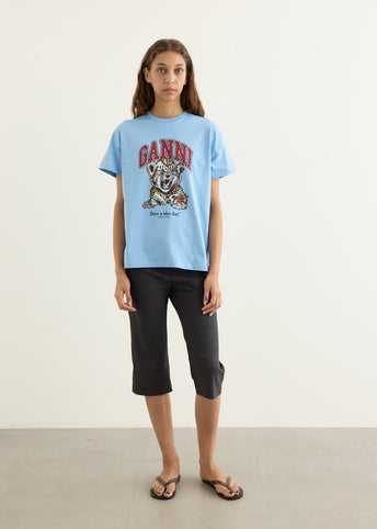Basic Jersey Leopard Relaxed T-shirt
