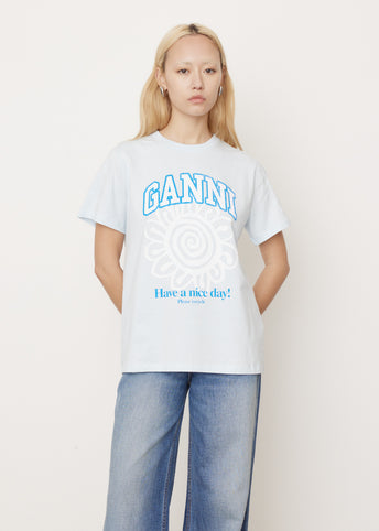 Basic Jersey Flower T-Shirt