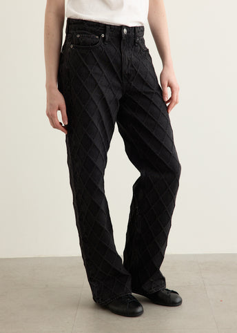 Logan Mid-Rise Wide Leg Jeans