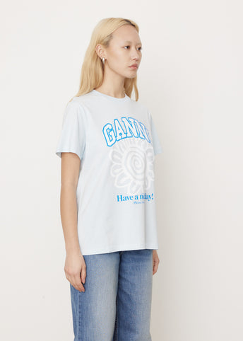 Basic Jersey Flower T-Shirt
