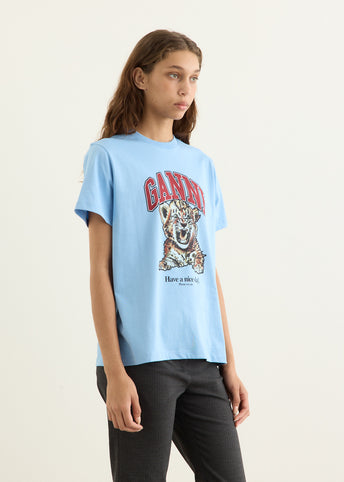 Basic Jersey Leopard Relaxed T-shirt
