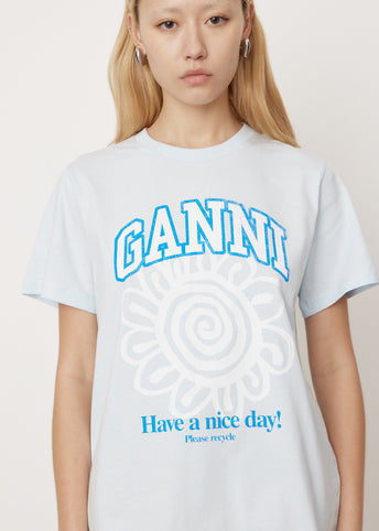 Basic Jersey Flower T-Shirt