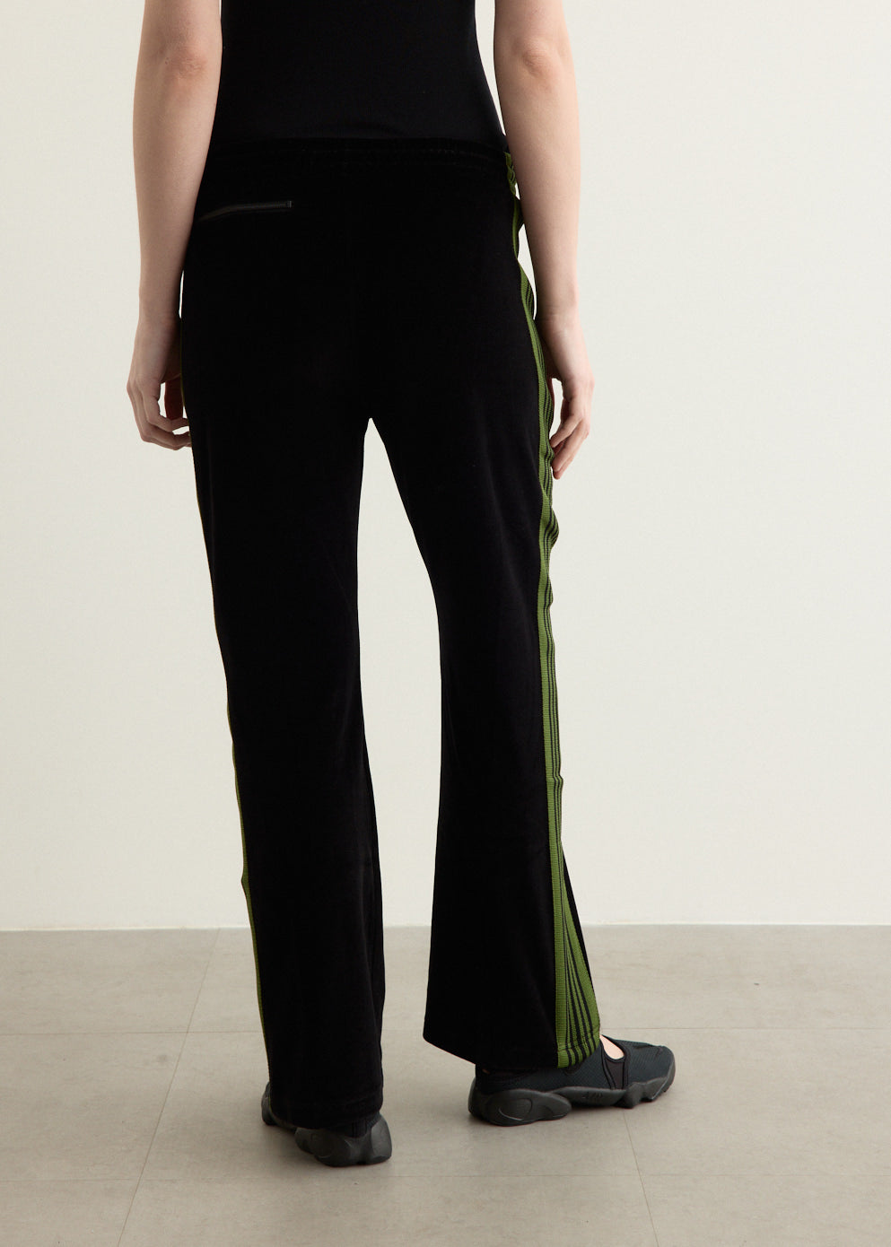 Boot-Cut Track Pants C/PE Velour