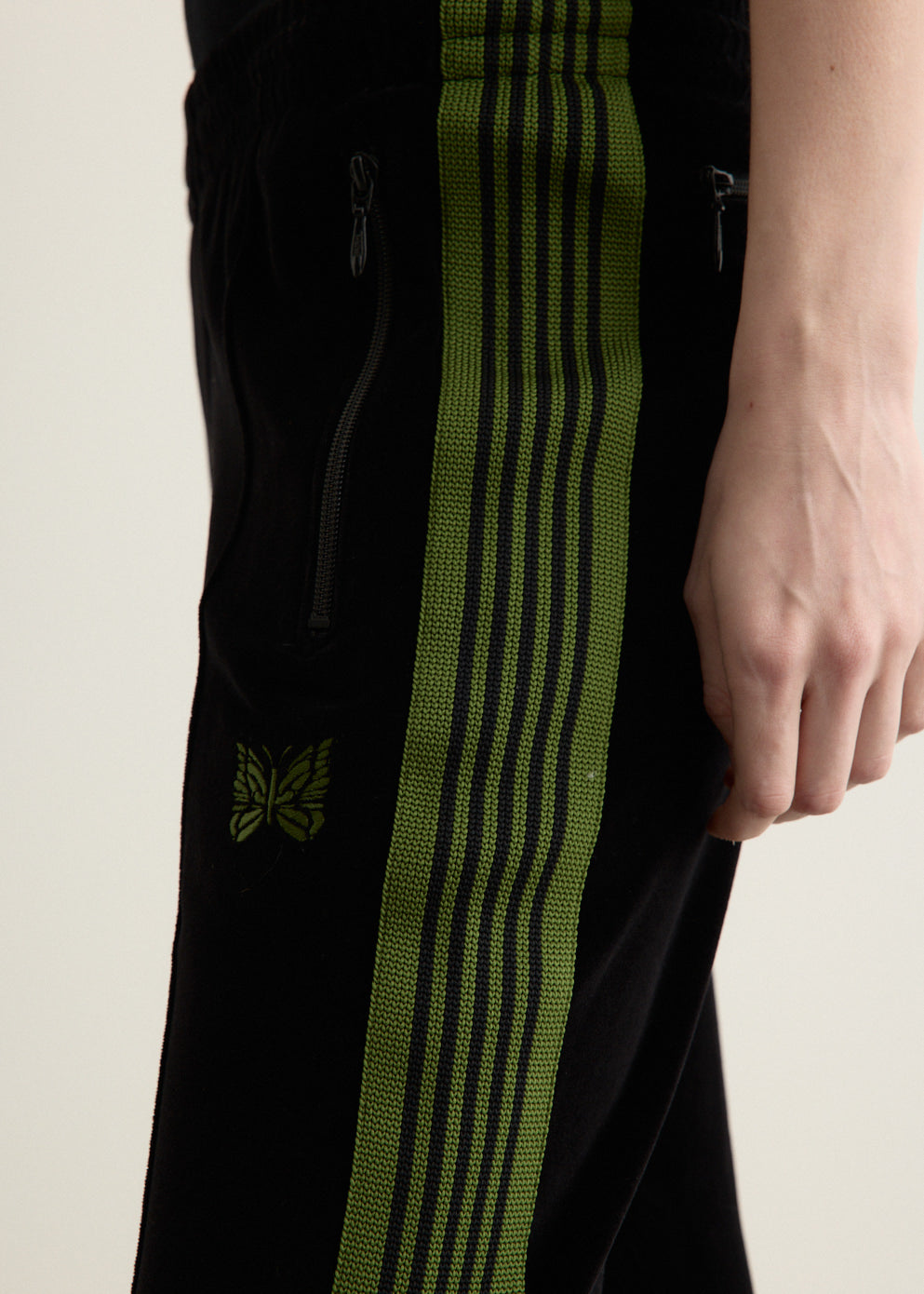 Boot-Cut Track Pants C/PE Velour