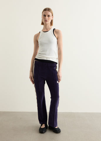 Boot-Cut Track Pants C/PE Velour