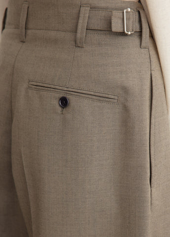 Pleated Tapered Pants