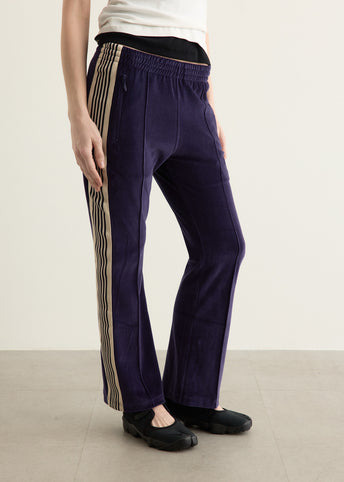 Boot-Cut Track Pants C/PE Velour
