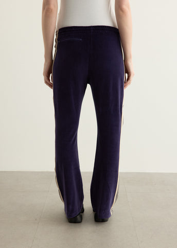 Boot-Cut Track Pants C/PE Velour