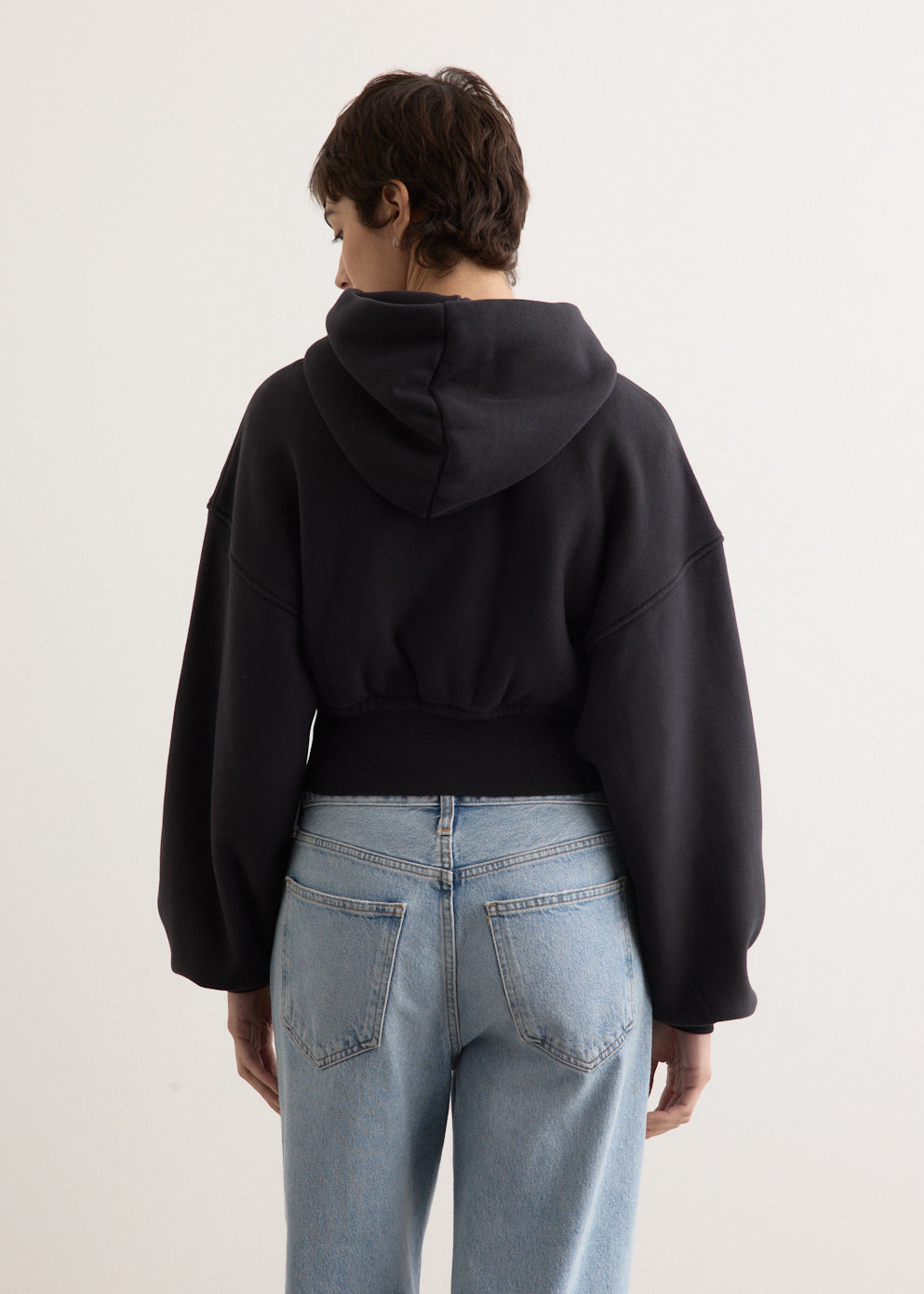 ジャケット・アウター REFLEM cropped zip hoodie Amazhiyu Women's Cropped Zip up Hoodie with Pockets Cinched