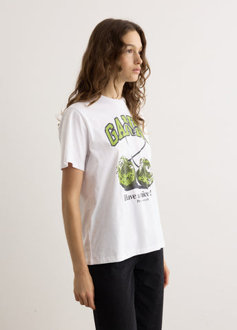 Basic Jersey Cherry Relaxed T-Shirt