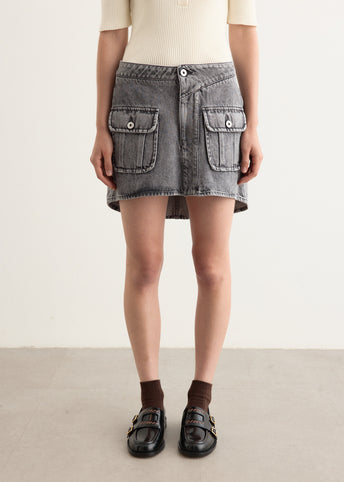 Patch Pocket Mini Skirt