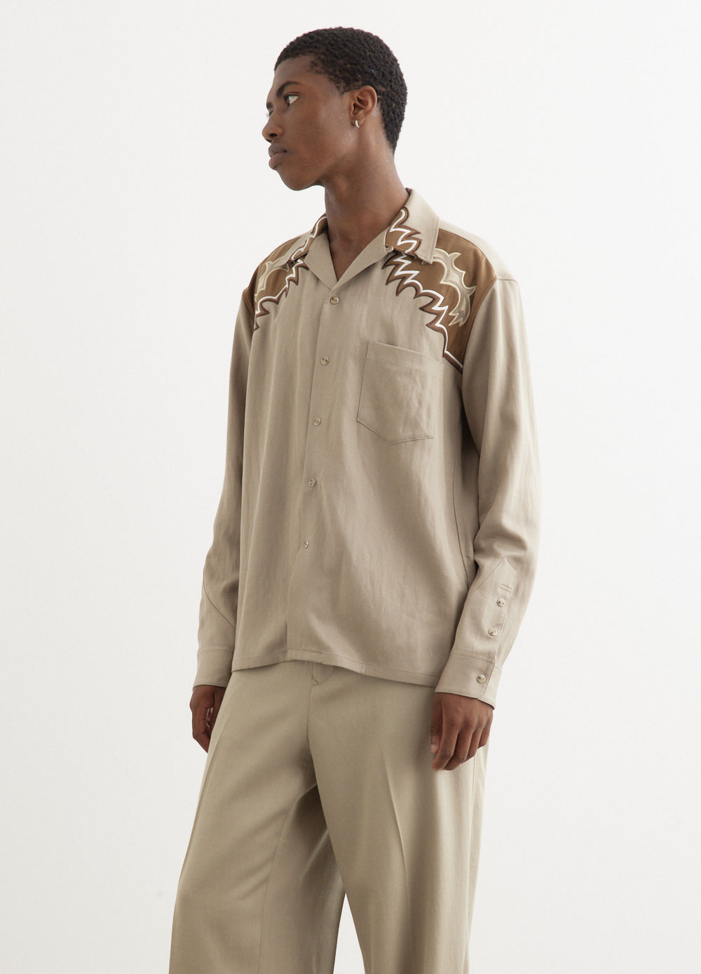 Embroidery Western Shirt