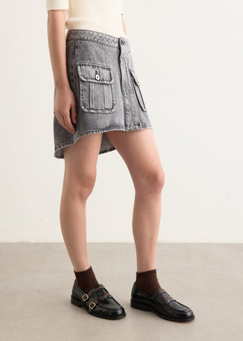 Patch Pocket Mini Skirt