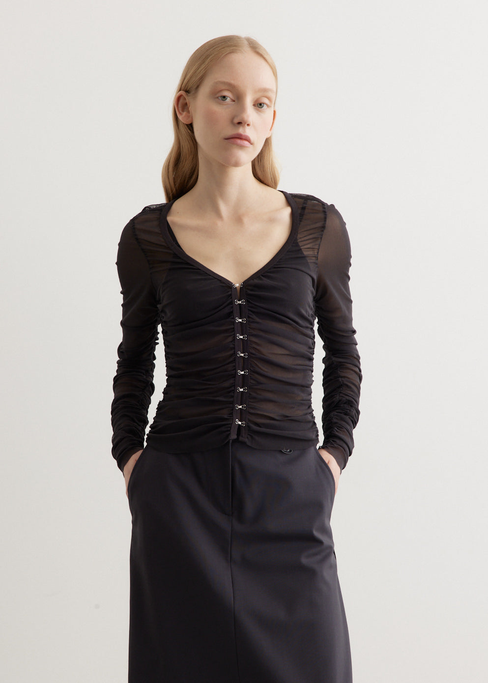 Acne Studios - Eloran Mesh Blouse - Tops,All Products : American Fashion Style Bags On Sale Acne Studios - Eloran Mesh Blouse - Tops,All Products : American Fashion Style Bags On Sale