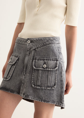 Patch Pocket Mini Skirt