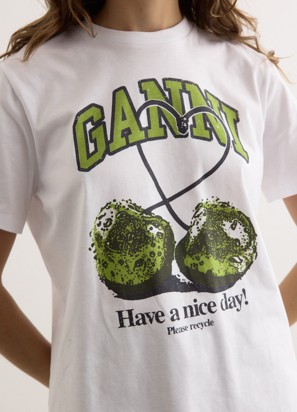 Basic Jersey Cherry Relaxed T-Shirt