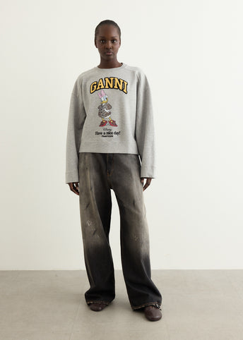 x Disney Daisy Duck Isoli Jersey Daisy Crewneck Sweatshirt