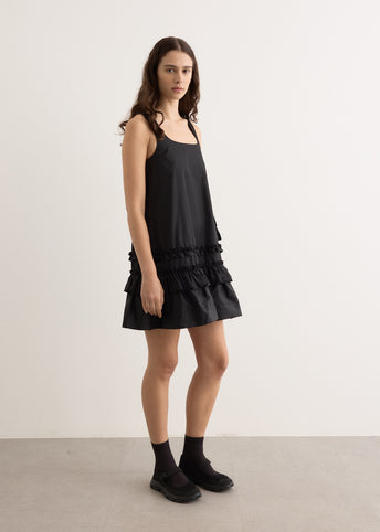 Duchesse Nylon U-Neck Mini Dress