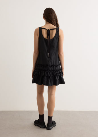 Duchesse Nylon U-Neck Mini Dress