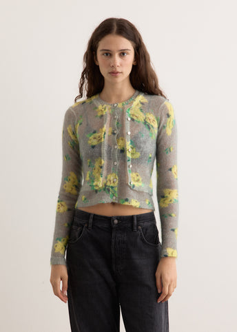 Kahoo Printed Overwashed Cardigan