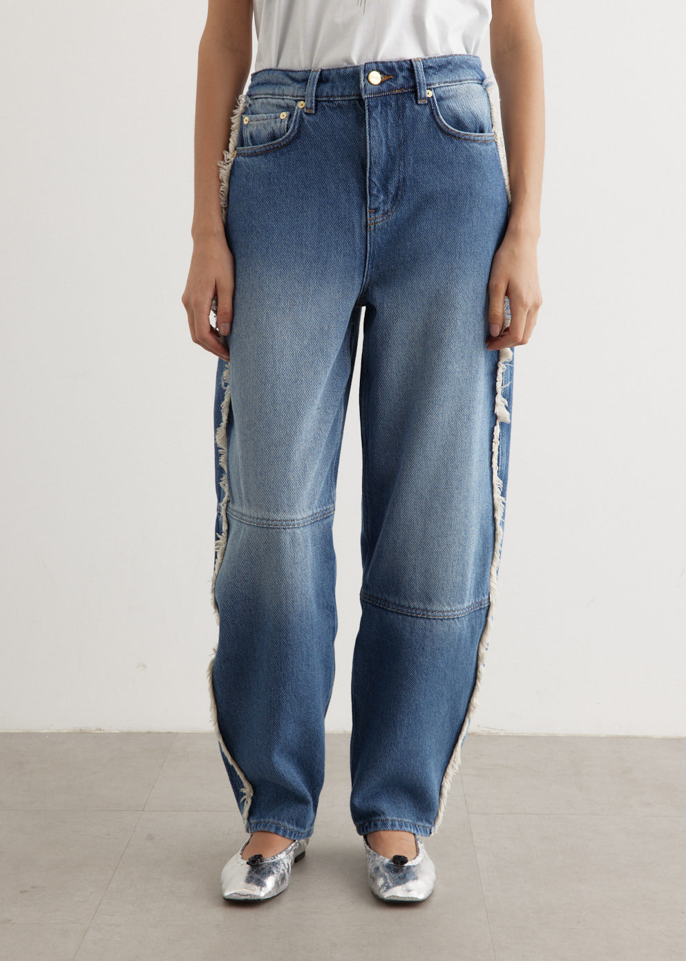 Ganni - Heavy Denim Stary Jeans - Jean,Specials : American Fashion Style Bags On Sale Ganni - Heavy Denim Stary Jeans - Jean,Specials : American Fashion Style Bags On Sale