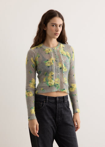 Kahoo Printed Overwashed Cardigan