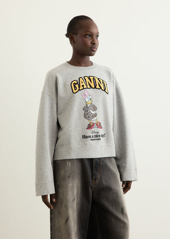 x Disney Daisy Duck Isoli Jersey Daisy Crewneck Sweatshirt