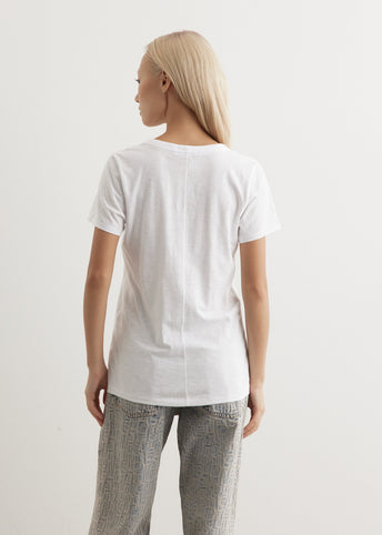 Slub V-Neck T-Shirt