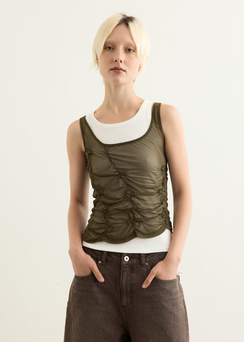 Horizon Double Layer Ruched Tank