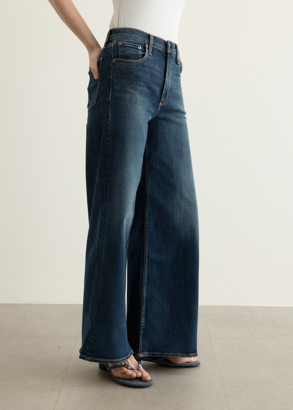 Flexi Sofie High-Rise Ankle Wide Jeans