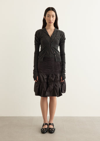 Layered Fitted Knit Cardigan