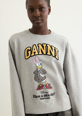 x Disney Daisy Duck Isoli Jersey Daisy Crewneck Sweatshirt