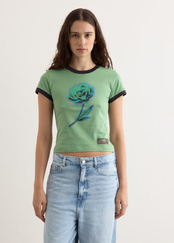 Basic Cotton Jersey Peony Baby Fit T-Shirt