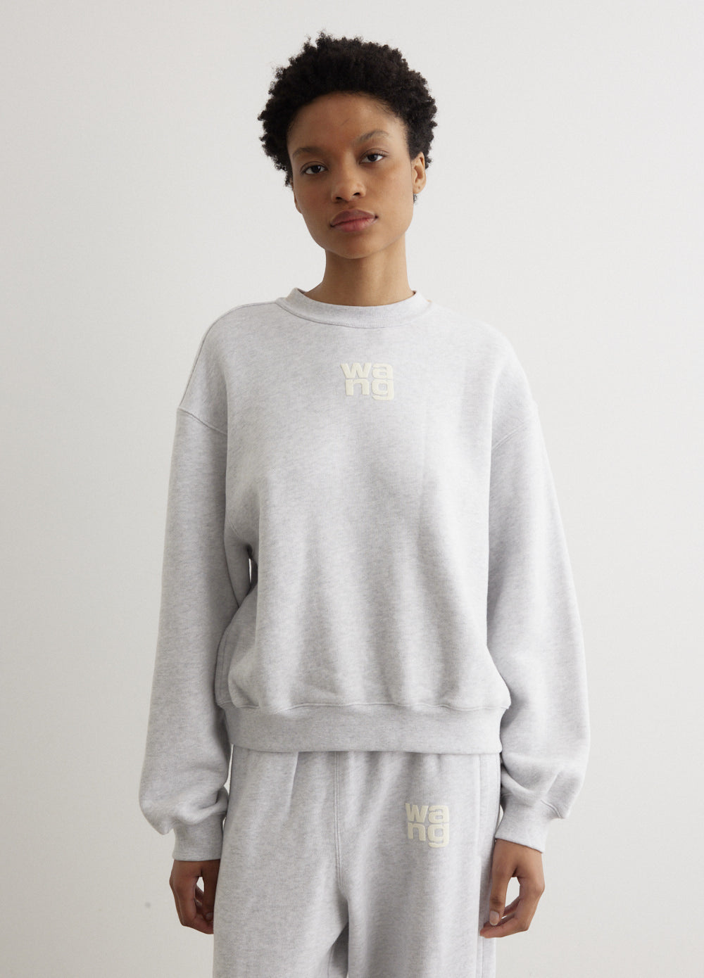Alexander Wang - Essential Terry Crew Sweatshirt - Sweater,Specials : American Fashion Style Bags On Sale Alexander Wang - Essential Terry Crew Sweatshirt - Sweater,Specials : American Fashion Style Bags On Sale