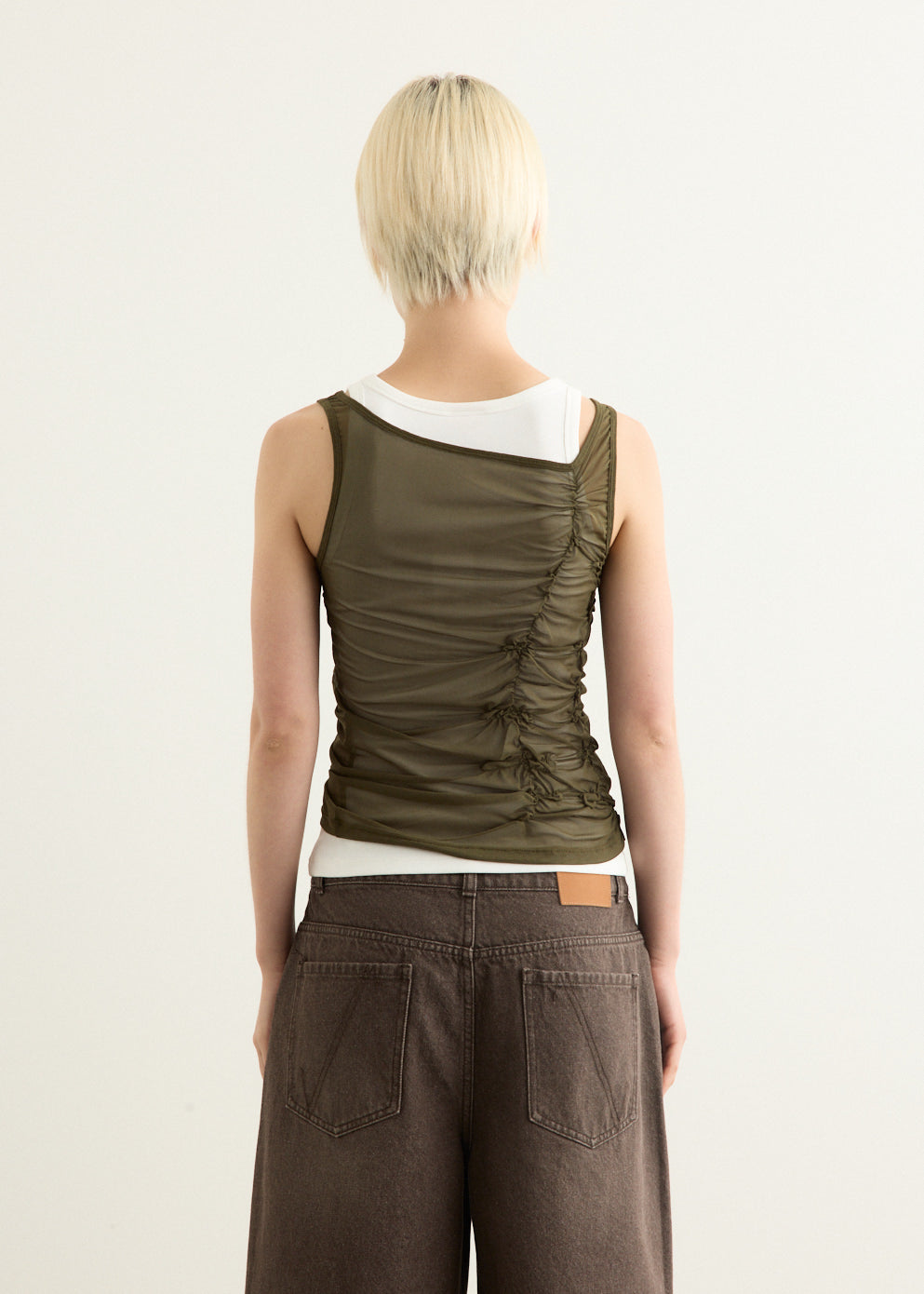 Horizon Double Layer Ruched Tank