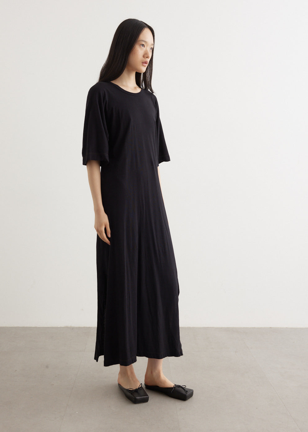 Longerline Short Sleeve T-Shirt Dress