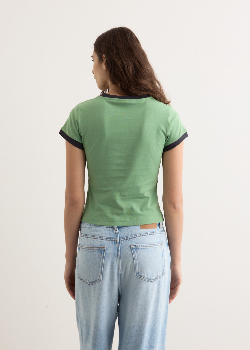 Basic Cotton Jersey Peony Baby Fit T-Shirt