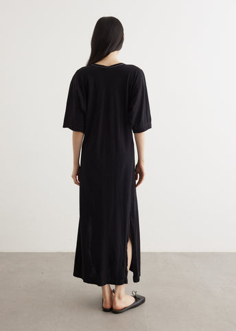 Longerline Short Sleeve T-Shirt Dress