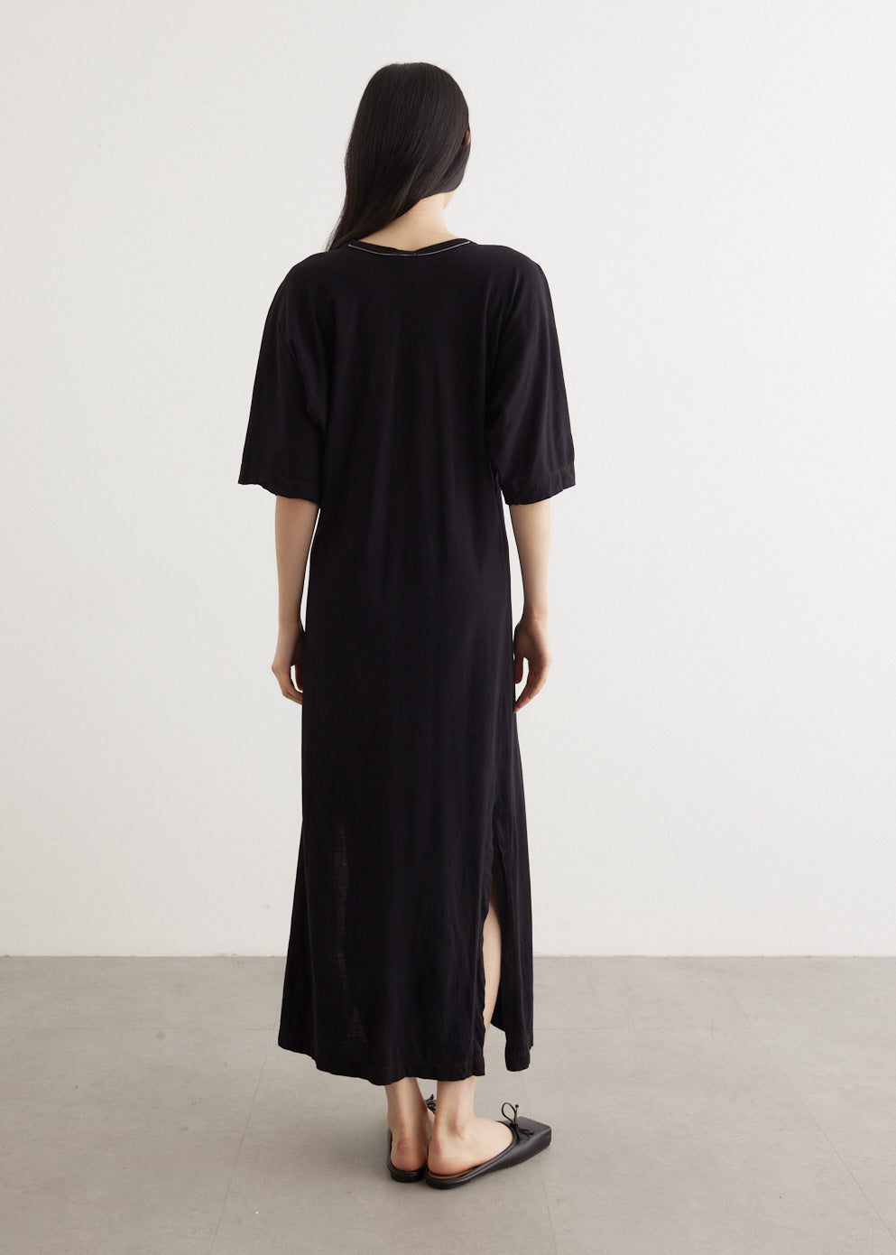 Longerline Short Sleeve T-Shirt Dress