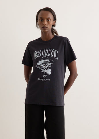 Basic Cotton Witch Relaxed T-Shirt