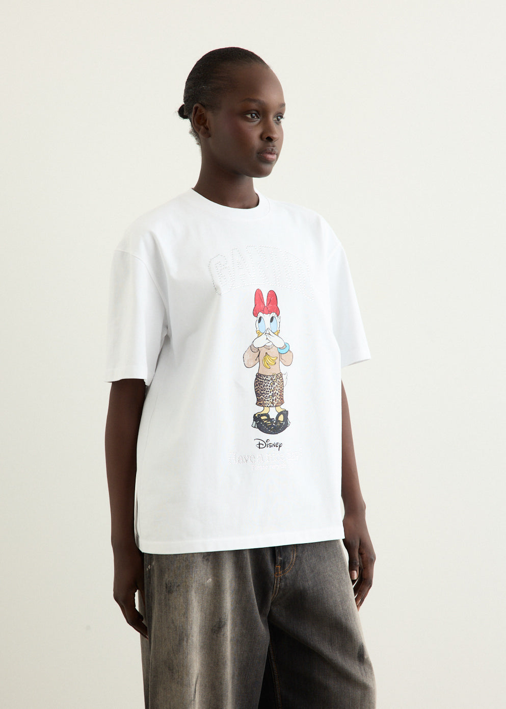 x Disney Daisy Duck Cotton Jersey Relaxed Fit Daisy Leo T-Shirt