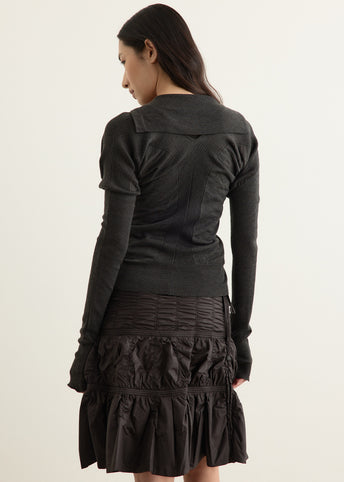 Layered Fitted Knit Cardigan