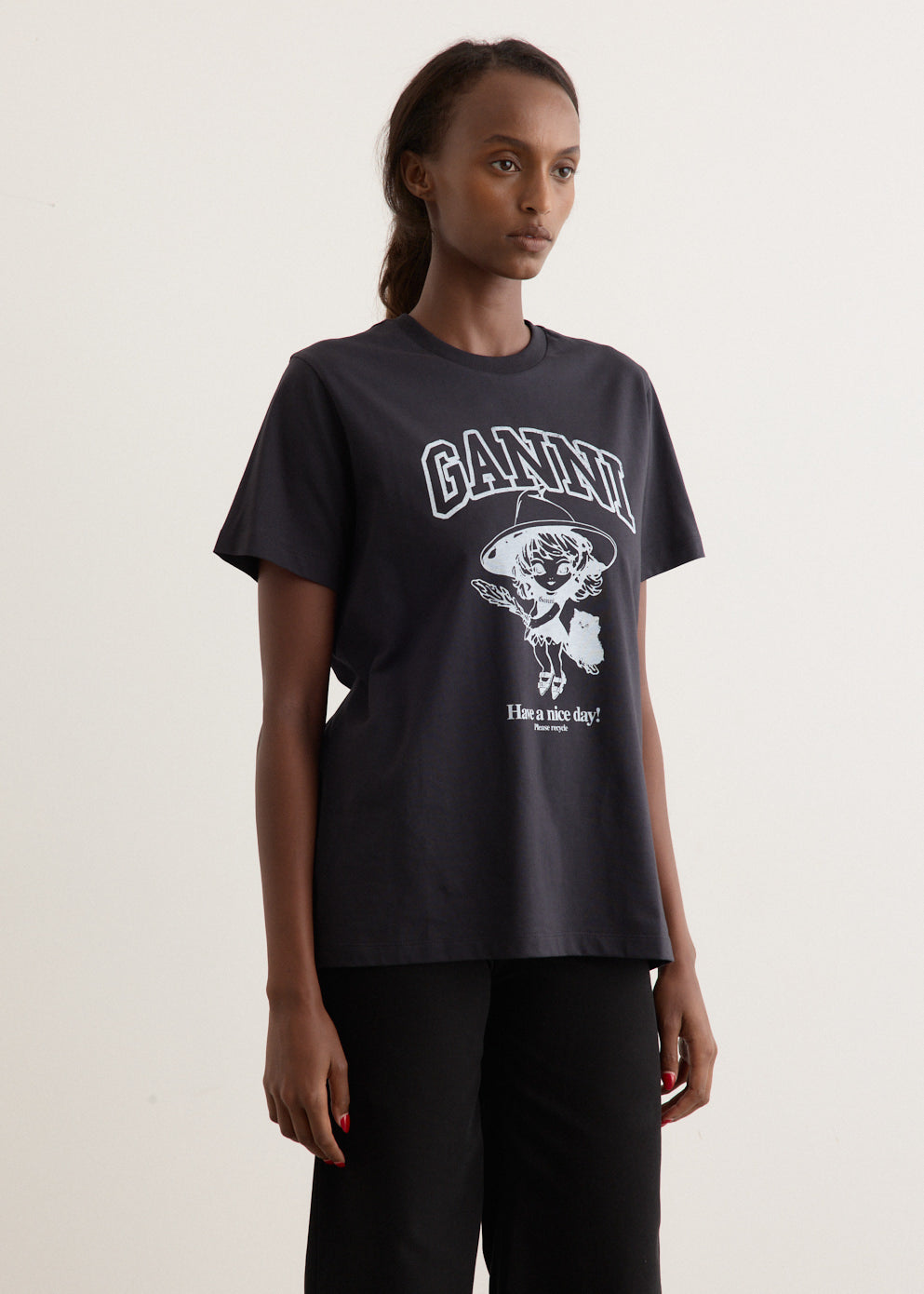 Basic Cotton Witch Relaxed T-Shirt