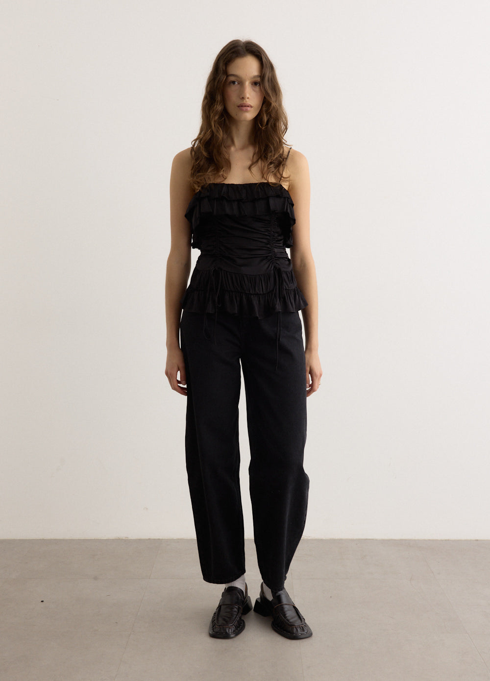 Solid Satin Slip Top