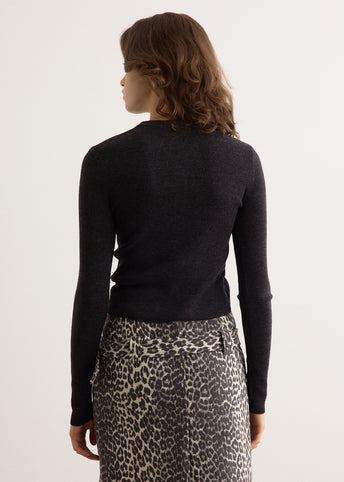 Mini Ribbed Merino Cardigan