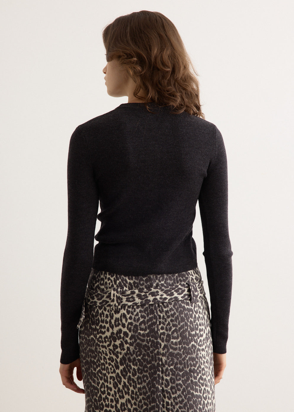 Mini Ribbed Merino Cardigan