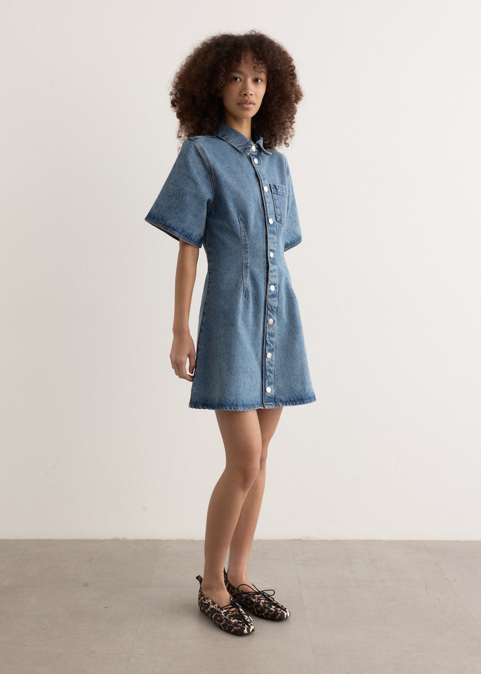Short Sleeve Shirt Dress