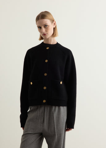 Hammered Button Cardigan