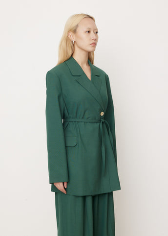 Drapey Melange Blazer